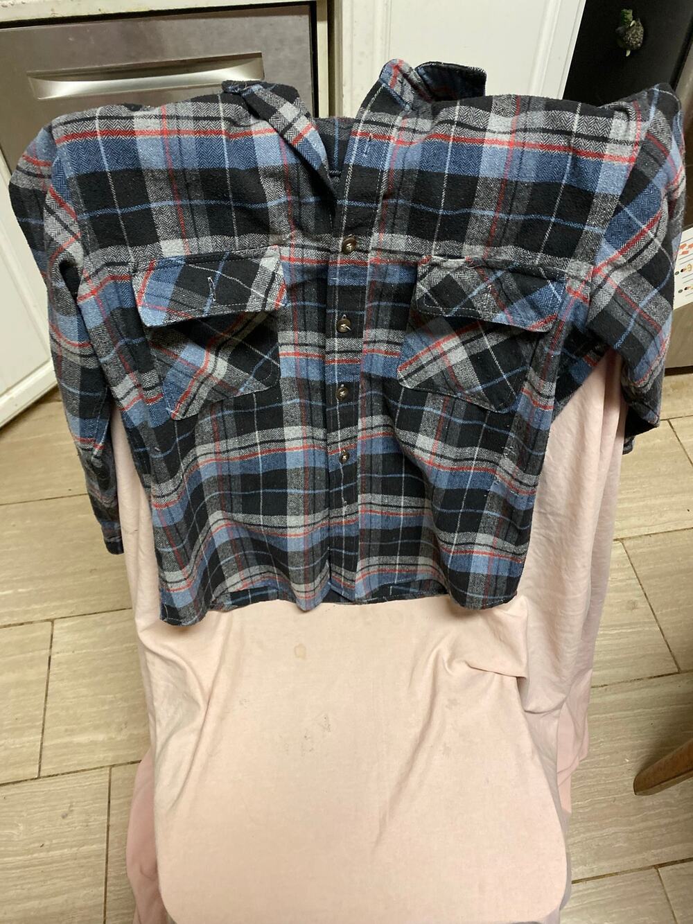Blue, Red, Gray And Black Hi-Tec Inspired By Life Flannel Size Medium